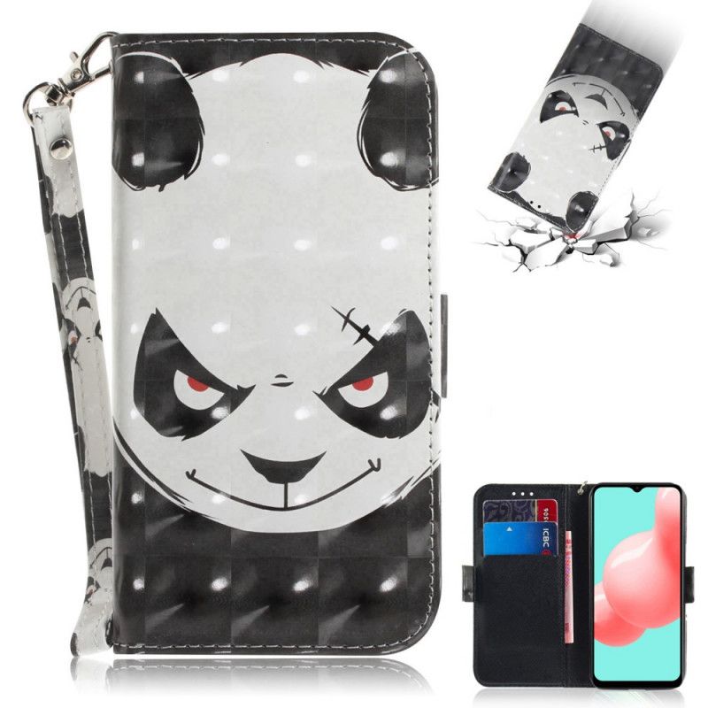 Lederhüllen Für Samsung Galaxy A32 5G Wütender Panda Mit Tanga