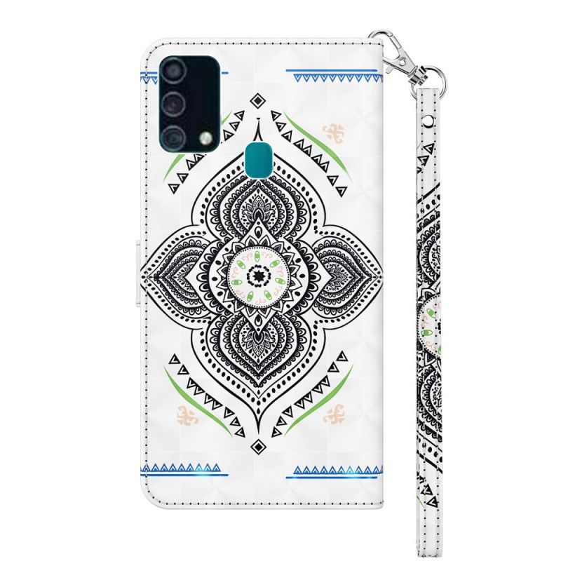 Lederhüllen Samsung Galaxy A32 5G Lichtpunkte Mandala Mit Riemen