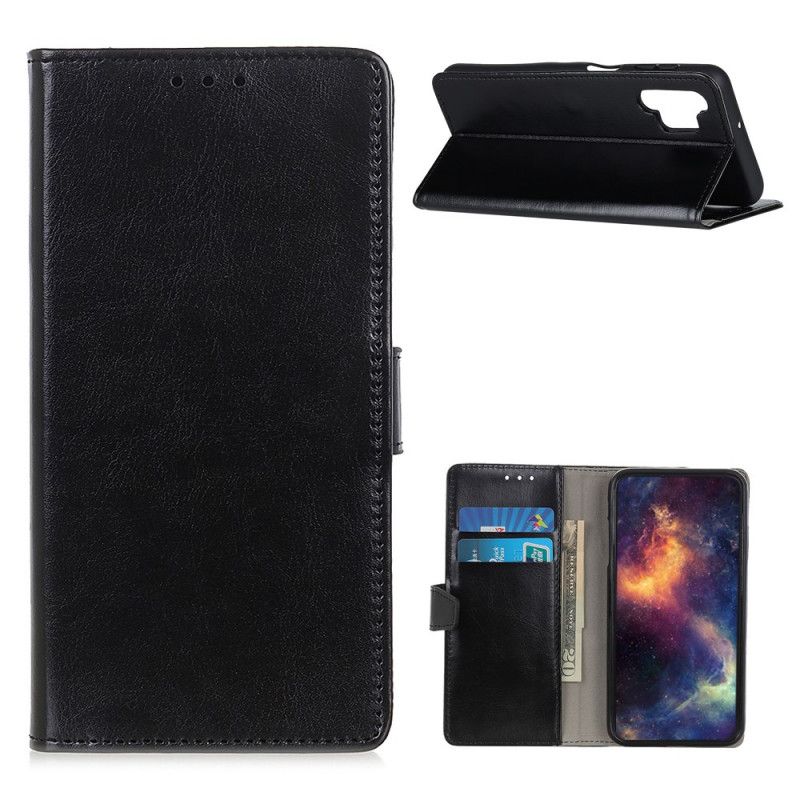 Lederhüllen Samsung Galaxy A32 5G Schwarz Handyhülle Brillant