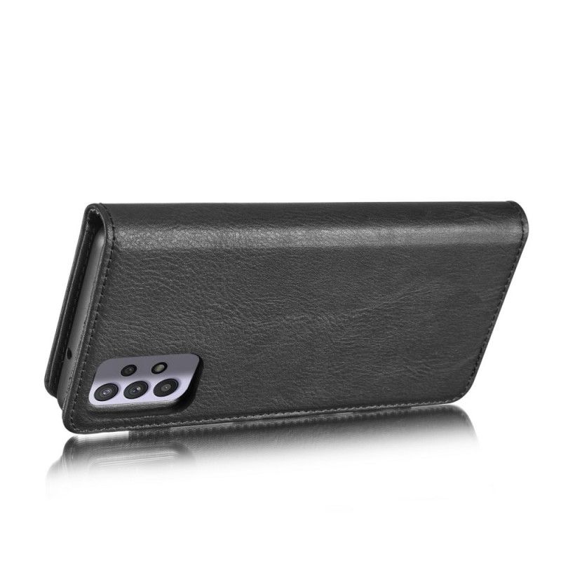Lederhüllen Samsung Galaxy A32 5G Schwarz Handyhülle Dg. Ming Abnehmbaren Koffer