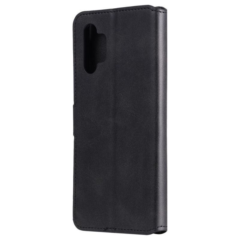 Lederhüllen Samsung Galaxy A32 5G Schwarz Klassischer Lederstil