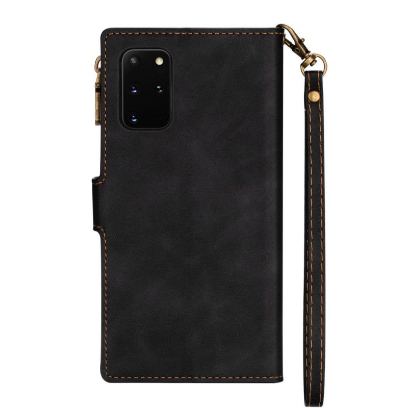Lederhüllen Samsung Galaxy A32 5G Schwarz Multifunktionales Design