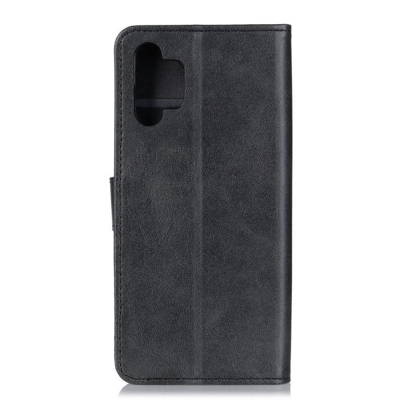 Lederhüllen Samsung Galaxy A32 5G Schwarz Retro-Mattledereffekt