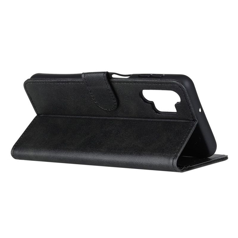Lederhüllen Samsung Galaxy A32 5G Schwarz Retro-Mattledereffekt