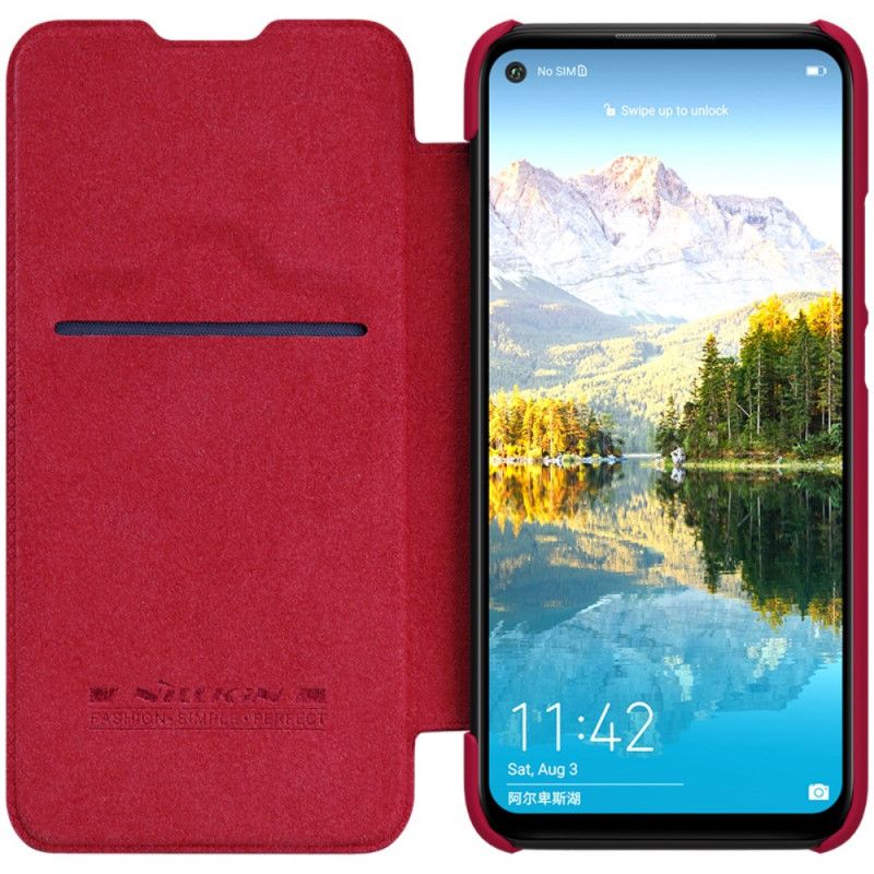 Flip Case Huawei Mate 30 Lite Rot Nillkin-Qin-Serie