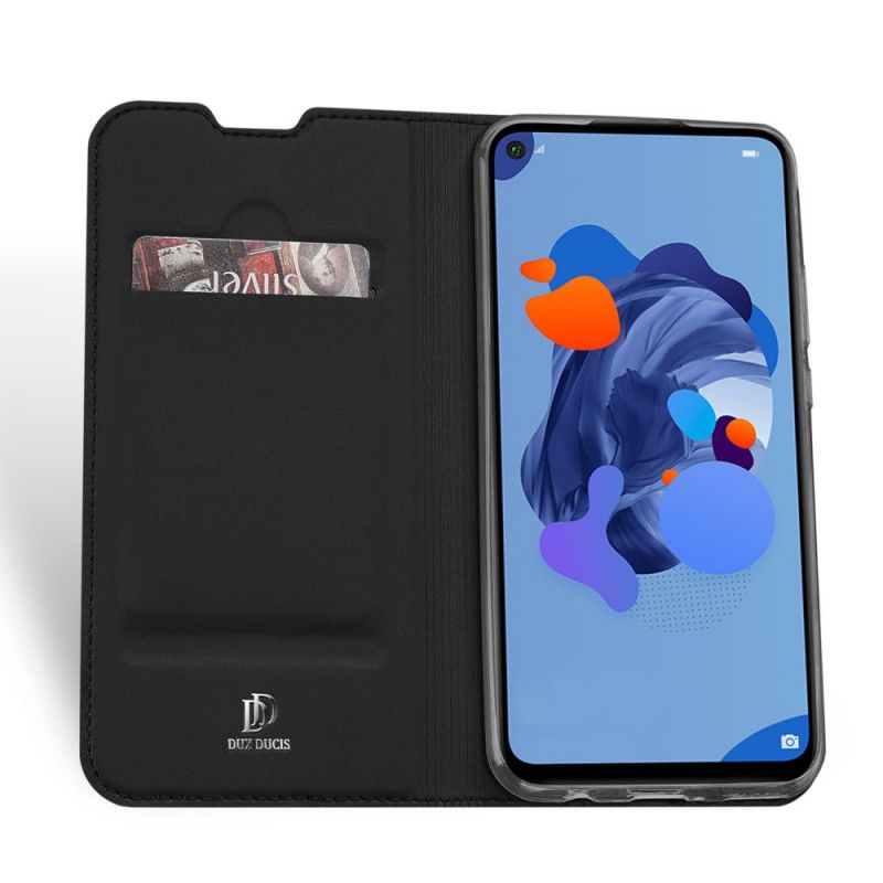 Flip Case Huawei Mate 30 Lite Schwarz Haut Der Dux Ducis Pro-Serie