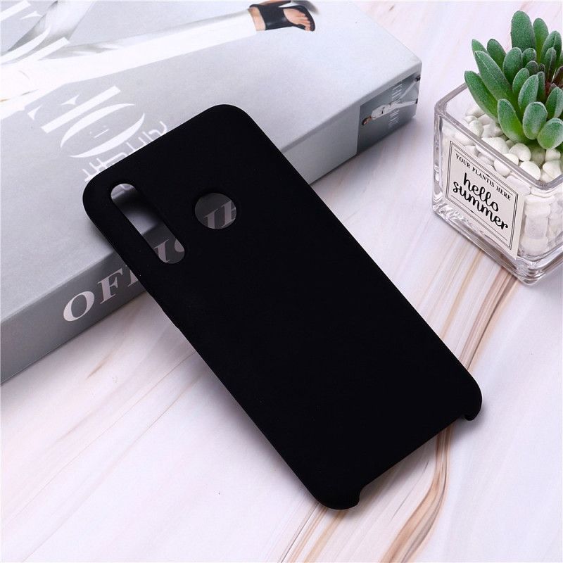 Hülle Honor 9X Schwarz Design Mit Flüssigem Silikon