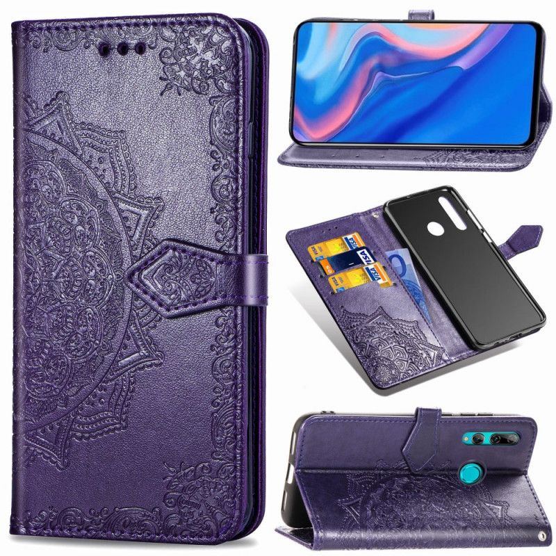 Lederhüllen Honor 9X Schwarz Mandala Mittleren Alters