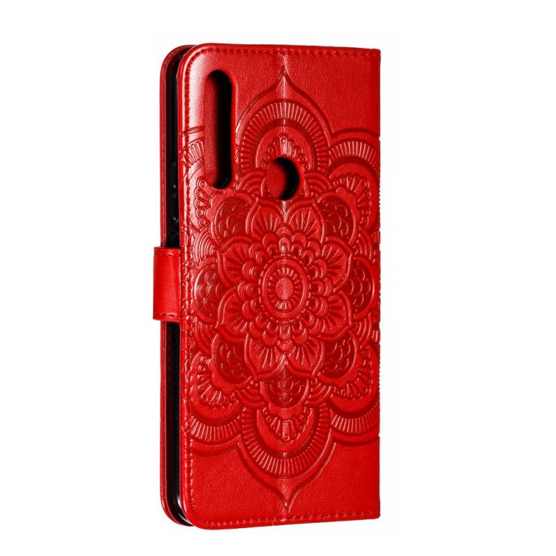 Lederhüllen Honor 9X Schwarz Mandala Und Diamanten