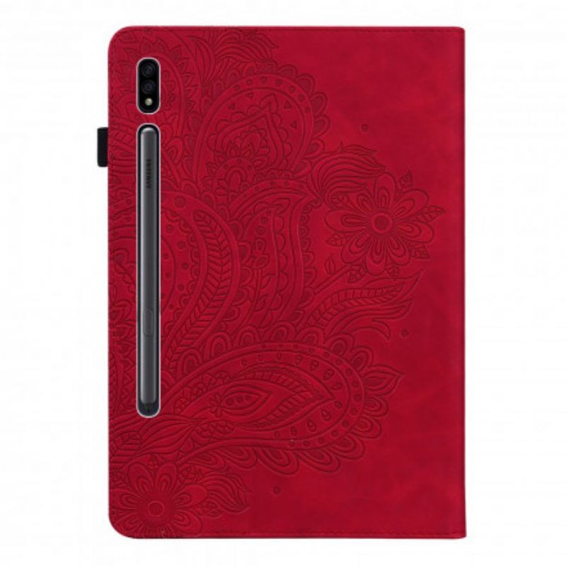 Case Für Samsung Galaxy Tab S8 / Tab S7 Blumendruck