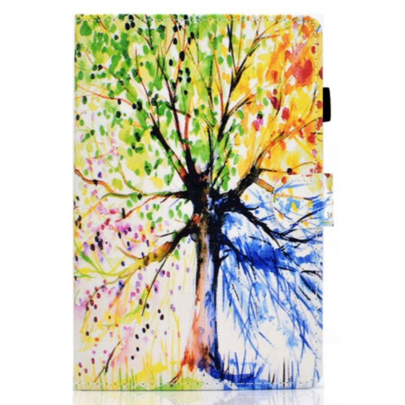 Flip Case Für Samsung Galaxy Tab S8 / Tab S7 Aquarellbaum