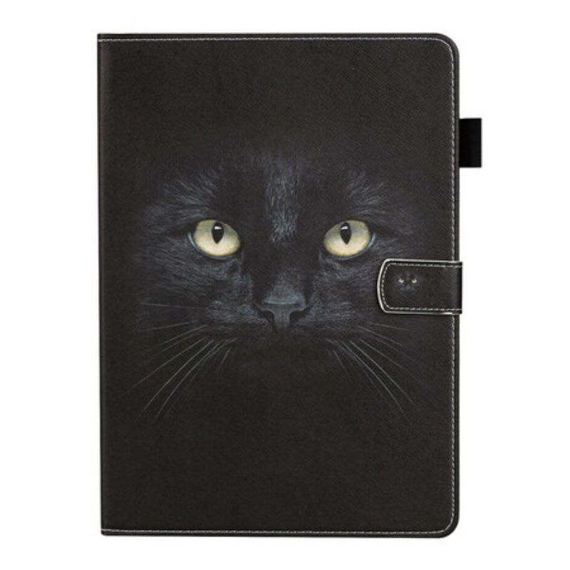 Flip Case Für Samsung Galaxy Tab S8 / Tab S7 Schwarze Katze