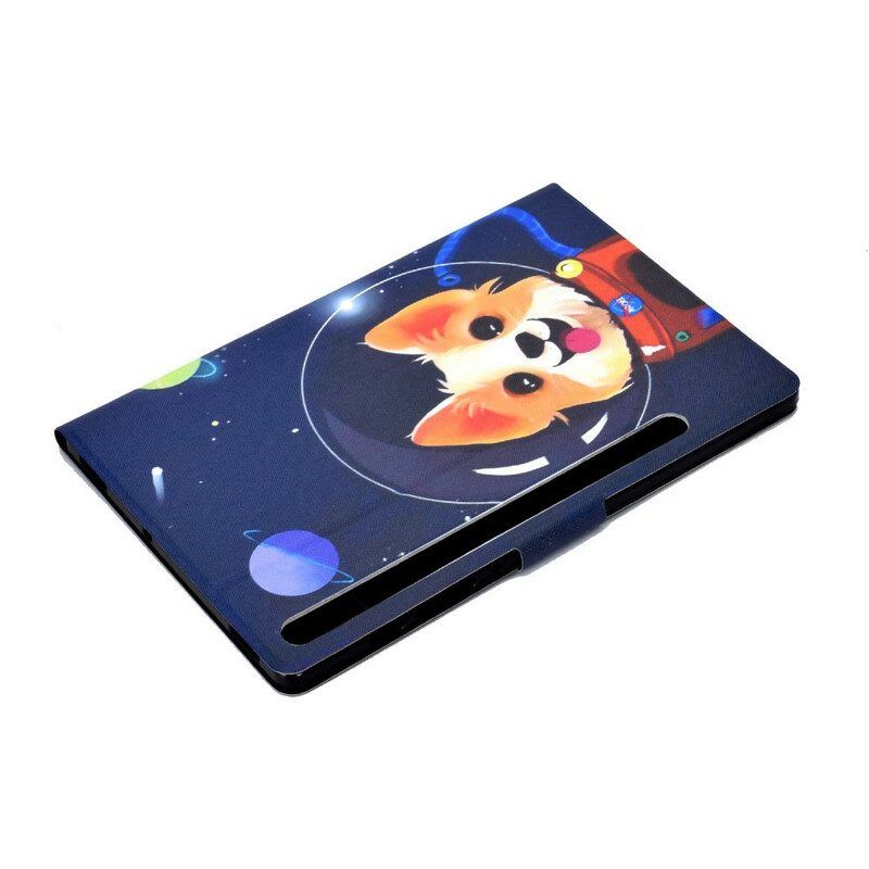 Flip Case Für Samsung Galaxy Tab S8 / Tab S7 Weltraumhund