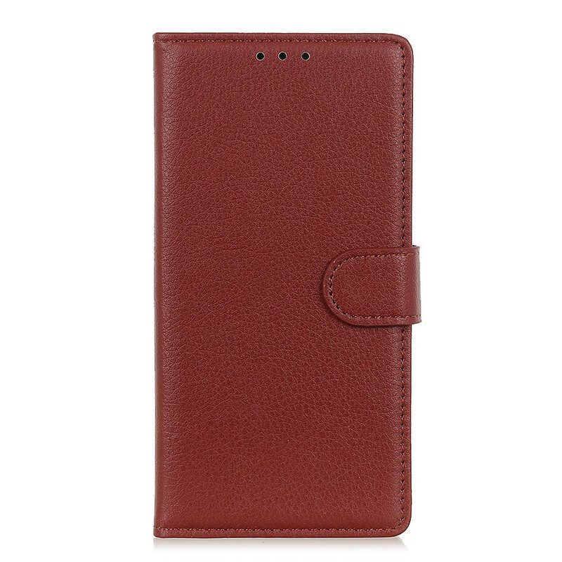 Flip Case Für Samsung Galaxy M12 / A12 Traditionell Litschi