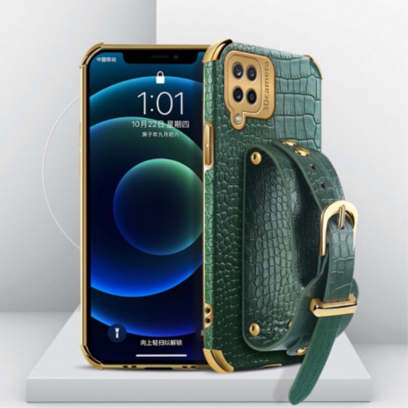 Handyhülle Für Samsung Galaxy M12 / A12 Kroko-armband