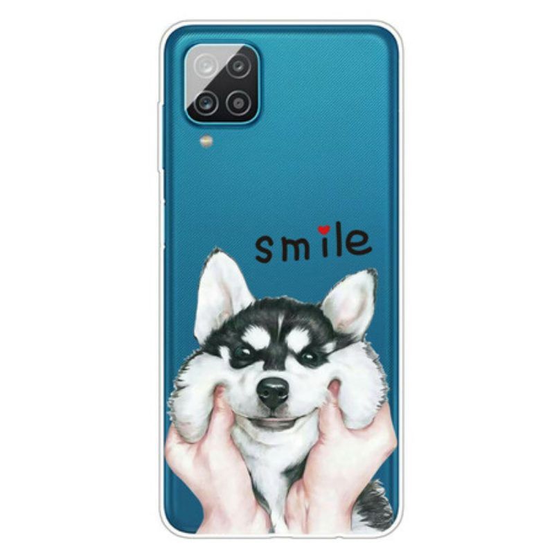 Handyhülle Für Samsung Galaxy M12 / A12 Lächle Hund