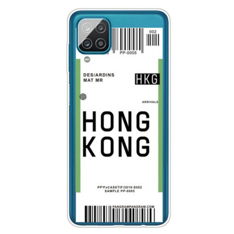 Hülle Für Samsung Galaxy M12 / A12 Bordkarte Nach Hongkong
