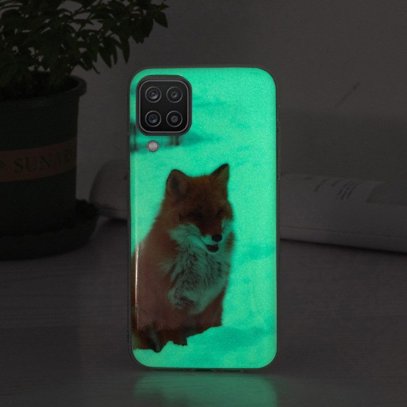 Hülle Für Samsung Galaxy M12 / A12 Fluoreszierender Fuchs