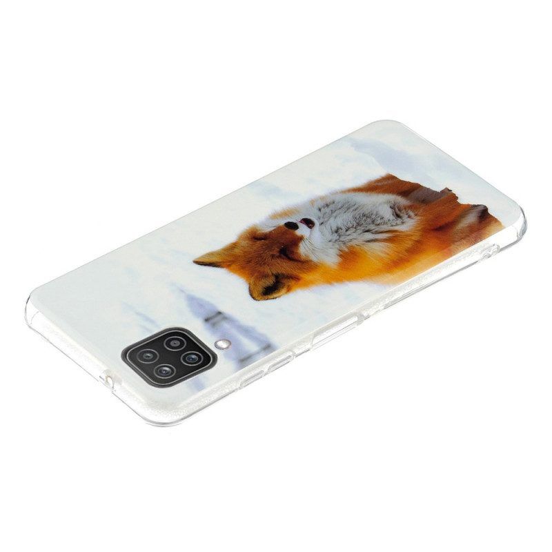 Hülle Für Samsung Galaxy M12 / A12 Fluoreszierender Fuchs