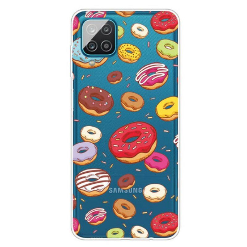 Hülle Für Samsung Galaxy M12 / A12 Ich Liebe Donuts
