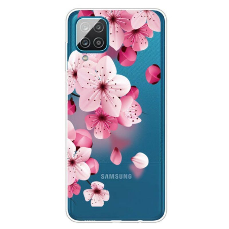 Hülle Für Samsung Galaxy M12 / A12 Kleine Rosa Blumen