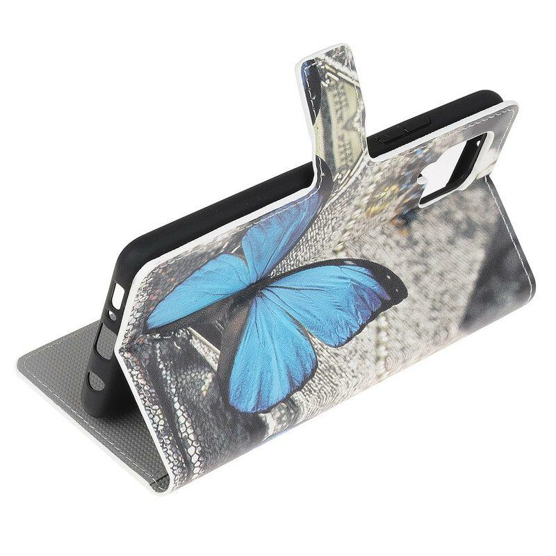 Lederhüllen Für Samsung Galaxy M12 / A12 Königlicher Schmetterling
