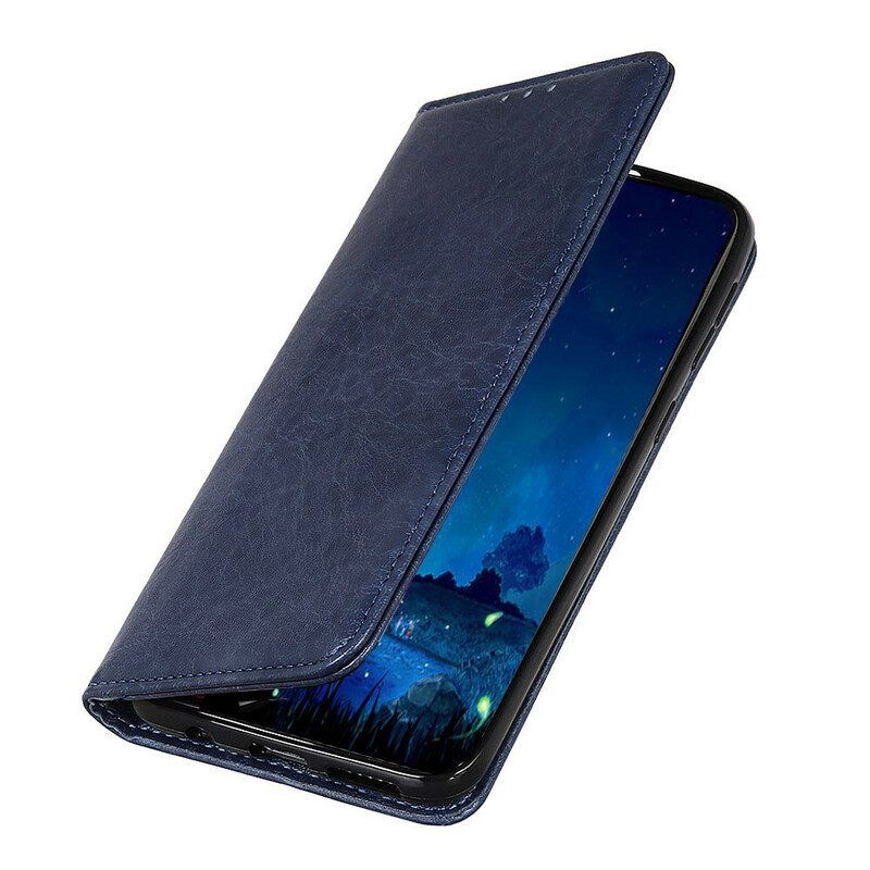 Schutzhülle Für Samsung Galaxy M12 / A12 Flip Case Spaltleder-stil