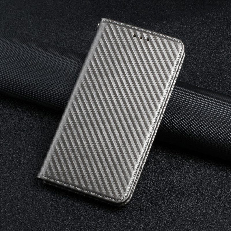 Schutzhülle Für Samsung Galaxy M12 / A12 Mit Kordel Flip Case Kohlefaserarmband