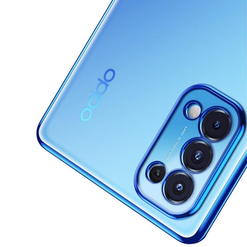 Hülle Für Oppo Find X3 Lite Transparente Kanten Im Metallstil Sulada