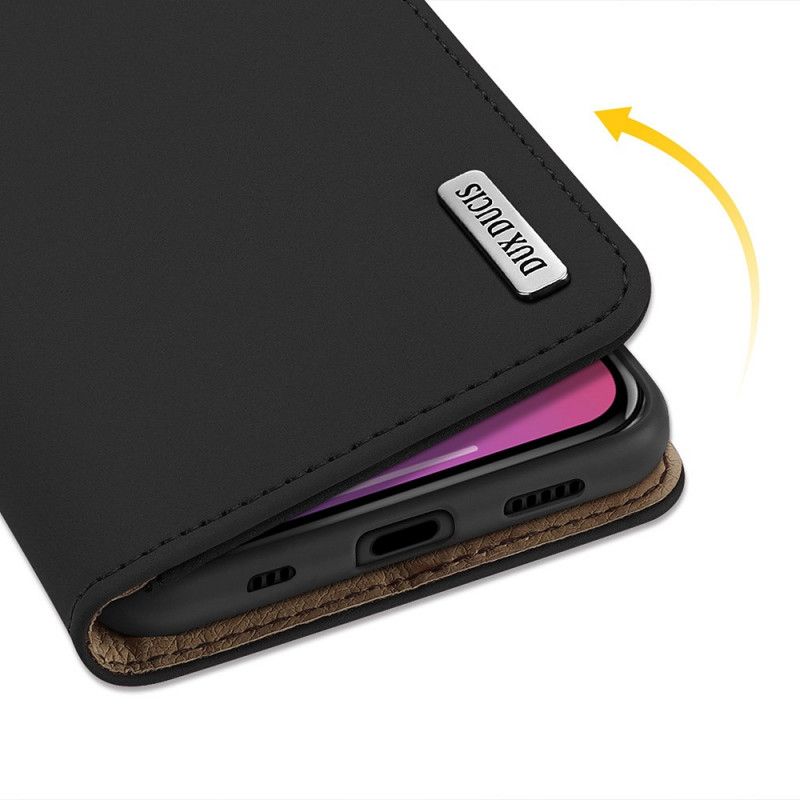 Flip Case iPhone 12 / 12 Pro Schwarz Wunschserie Dux-Ducis