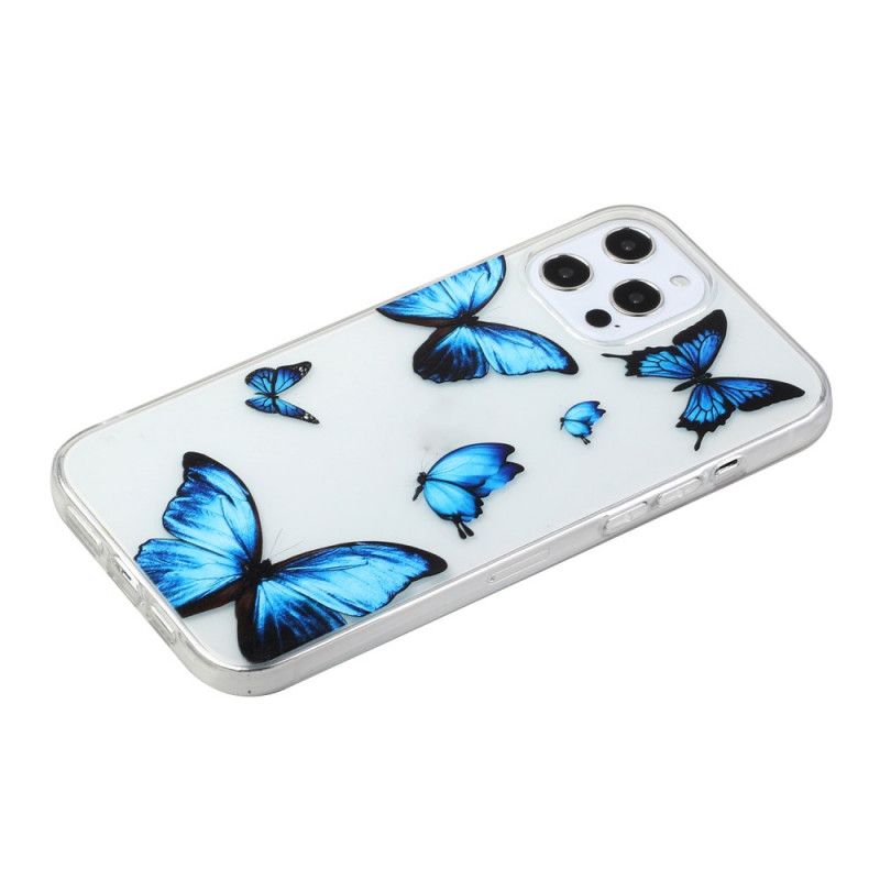 Hülle Für iPhone 12 / 12 Pro Flug Der Blauen Schmetterlinge