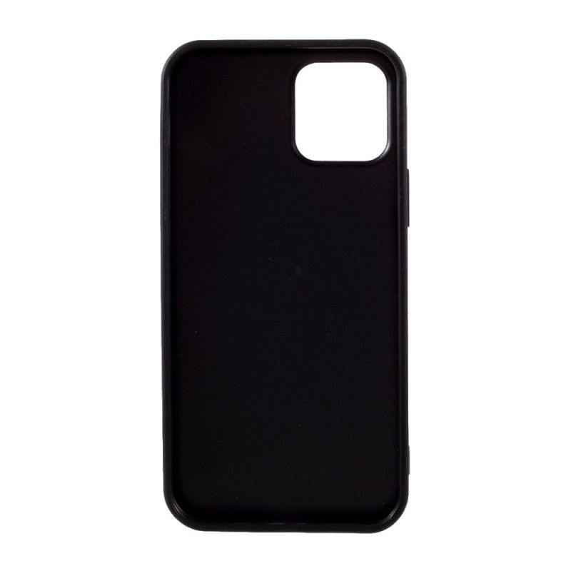 Hülle Für iPhone 12 / 12 Pro Schwarz Krokodilkartenhalter