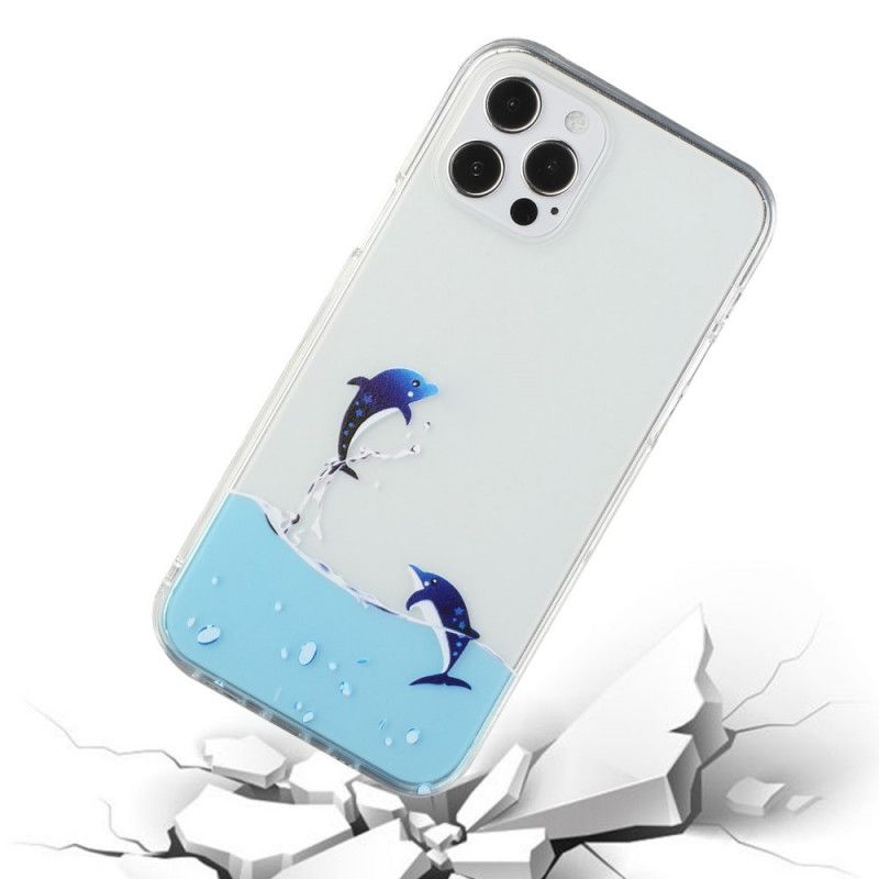 Hülle iPhone 12 / 12 Pro Delfinspiele