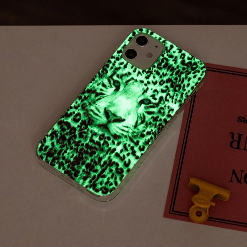 Hülle iPhone 12 / 12 Pro Fluoreszierender Leopard