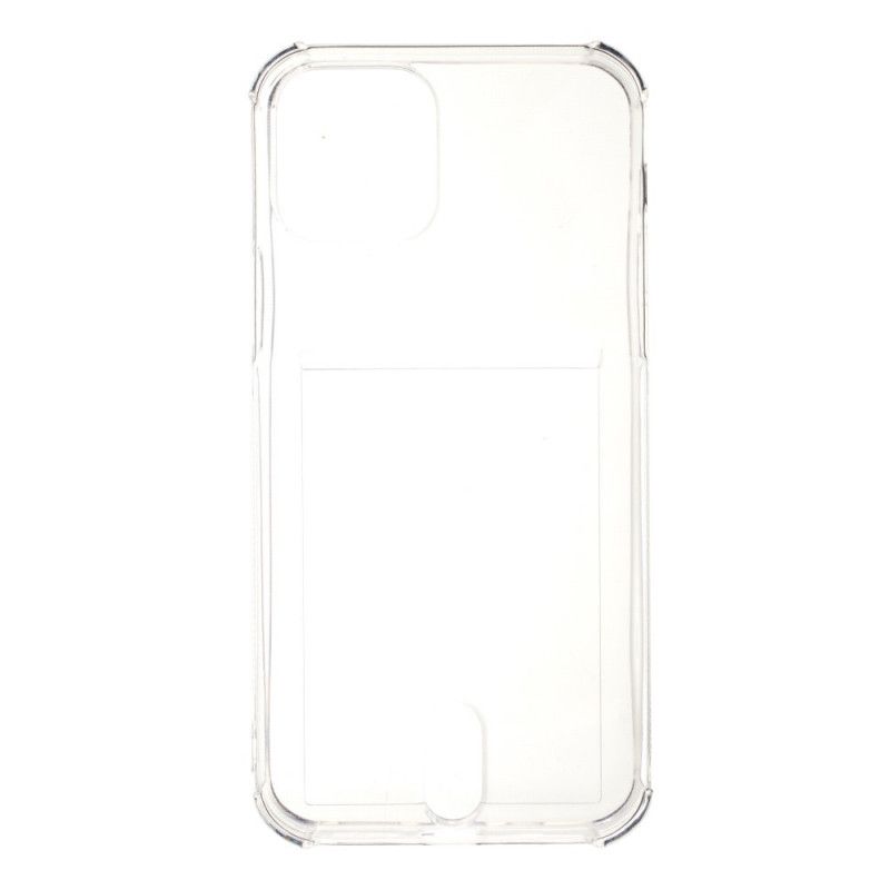 Hülle iPhone 12 / 12 Pro Handyhülle Transparenter Kartenhalter