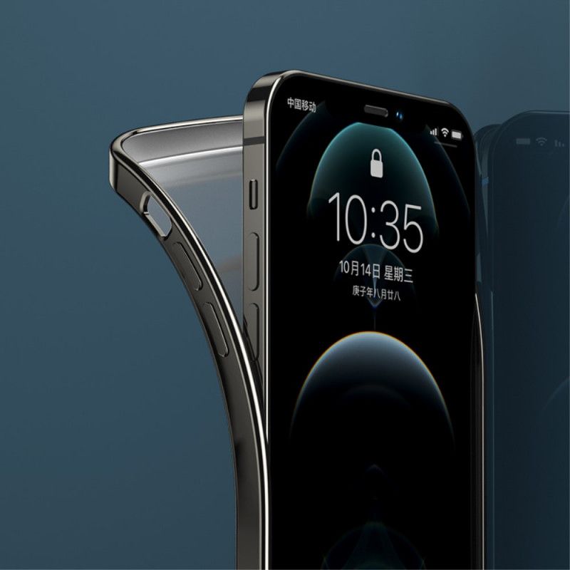 Hülle iPhone 12 / 12 Pro Schwarz Benks Metallkanten