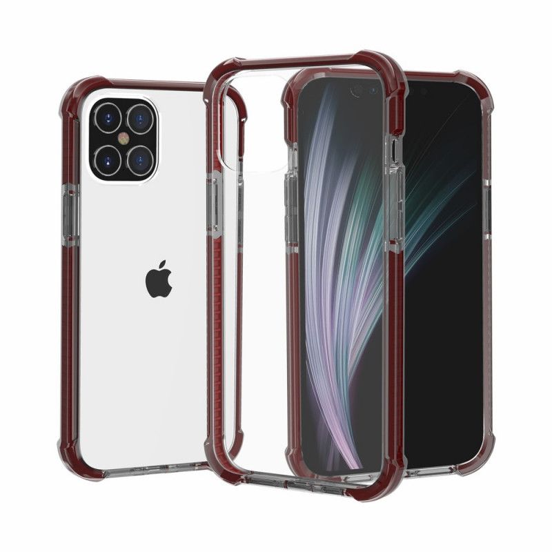 Hülle iPhone 12 / 12 Pro Schwarz Handyhülle Transparente Airbags
