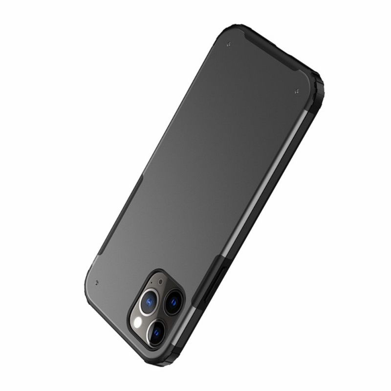 Hülle iPhone 12 / 12 Pro Schwarz Matte Hybride