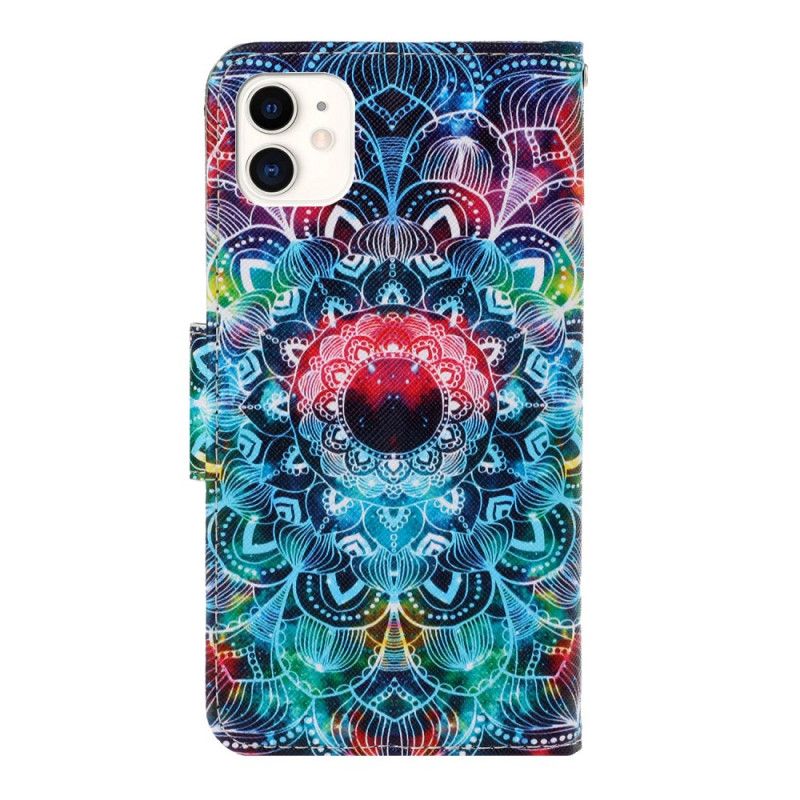 Lederhüllen Für iPhone 12 / 12 Pro Auffälliges Mandala Mit Tanga