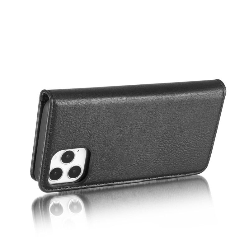 Lederhüllen Für iPhone 12 / 12 Pro Schwarz Dg. Ming Abnehmbaren Koffer