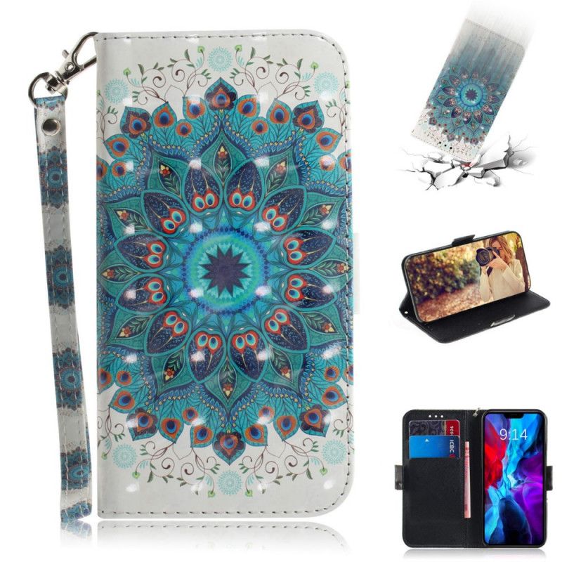 Lederhüllen iPhone 12 / 12 Pro Meisterhaftes Mandala Mit Tanga