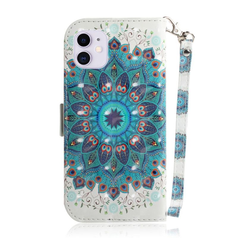 Lederhüllen iPhone 12 / 12 Pro Meisterhaftes Mandala Mit Tanga