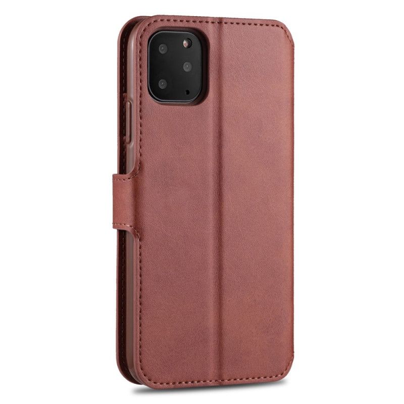 Lederhüllen iPhone 12 / 12 Pro Schwarz Ledereffekt-Azns