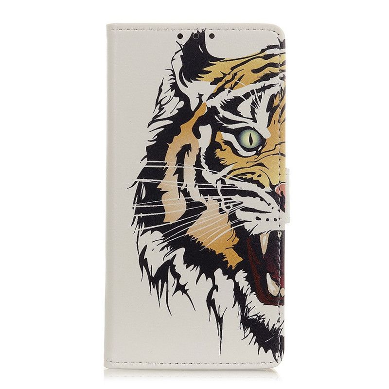 Lederhüllen iPhone 12 / 12 Pro Wilder Tiger