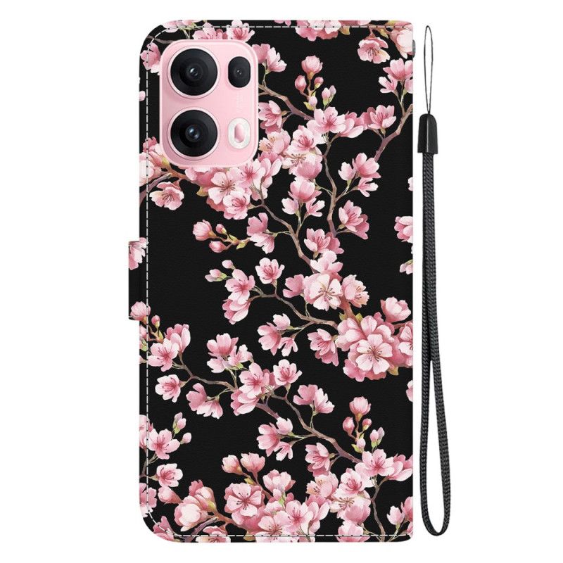 Lederhüllen Oppo Reno 13 Pro 5g Handyhülle Pflaumenblüten