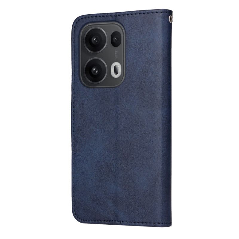 Lederhüllen Oppo Reno 13 Pro 5g Handyhülle Schlichter Kunstledergurt