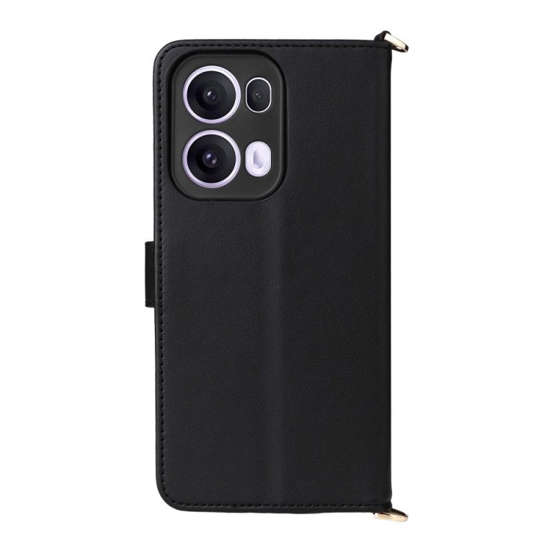 Lederhüllen Oppo Reno 13 Pro 5g Handyhülle Schultergurt Im Retro-design