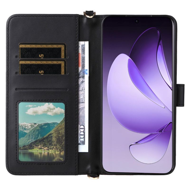 Lederhüllen Oppo Reno 13 Pro 5g Handyhülle Schultergurt Im Retro-design