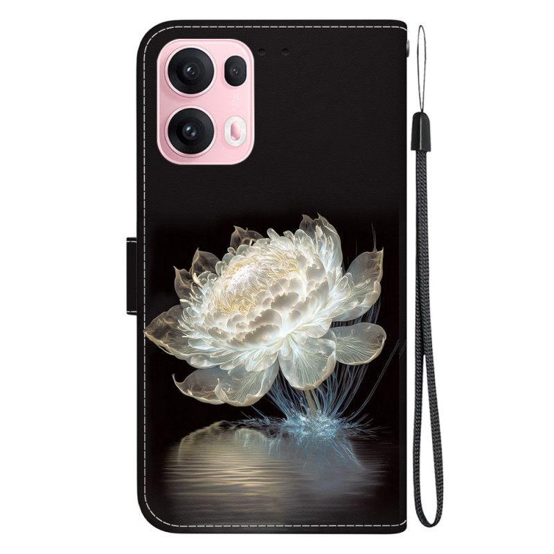 Lederhüllen Oppo Reno 13 Pro 5g Kristallpfingstrose