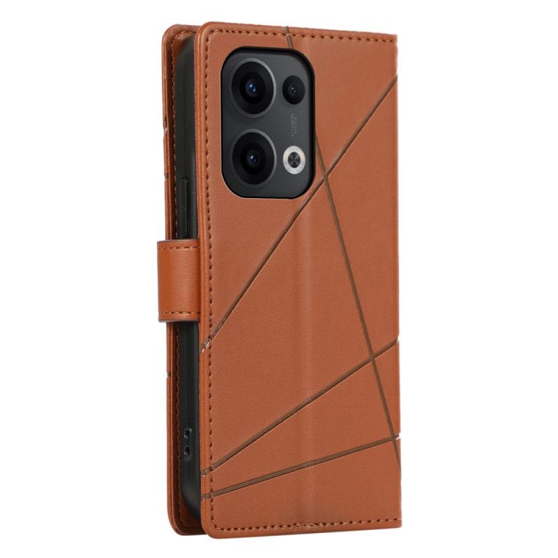 Lederhüllen Oppo Reno 13 Pro 5g Linien